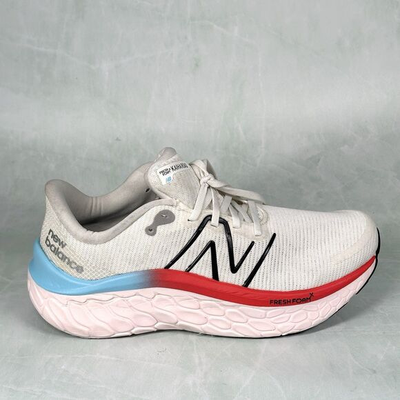 New Balance White and Red Athletic Shoes - Picture 9 of 16